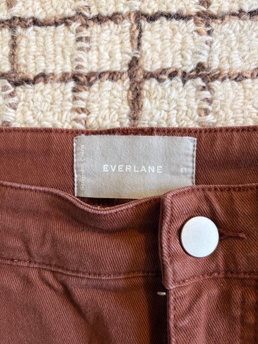 Everlane The Utility Barrel Pant (Organic) - Tall - Rosewood Size 4 - Picture 2 of 3